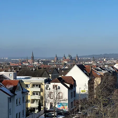 Helles Mit Weitblick, Doppelbett, Zentrumsnah アシャッフェンブルク