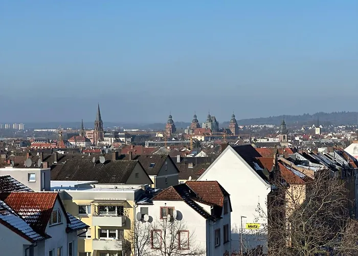 Helles Mit Weitblick, Doppelbett, Zentrumsnah アシャッフェンブルク