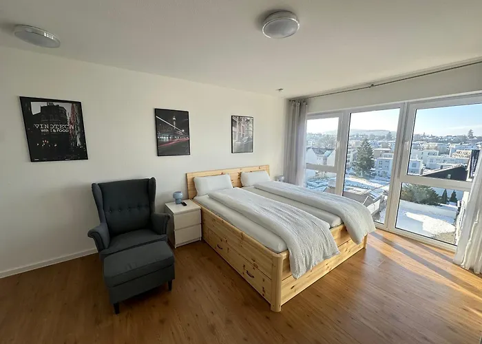 Helles Mit Weitblick, Doppelbett, Zentrumsnah アパート アシャッフェンブルク